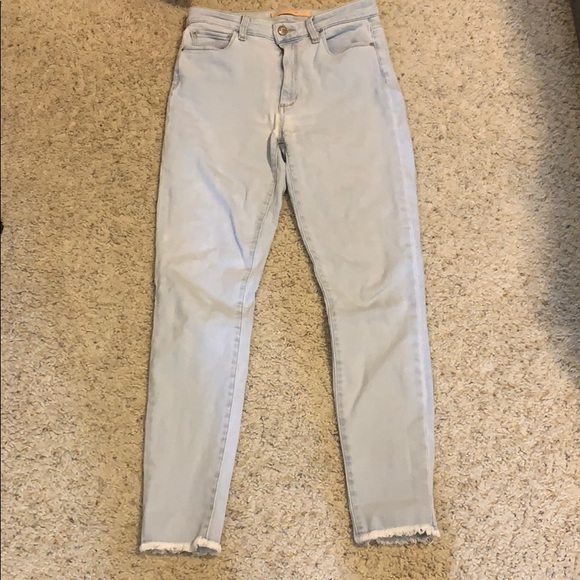 Joe's Jeans Denim - Light wash joes jeans with fringed bottom Joe's Jeans Denim - Light wash joes jeans with fringed bottom